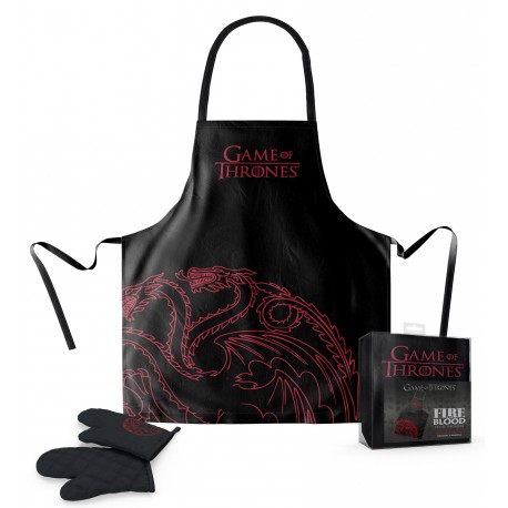 Game of Thrones apron and mitten Stark