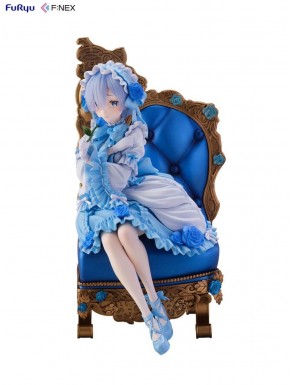 Estatua Rem Gothic Ver. de Re:ZERO en sillón azul