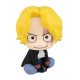 Figurine chibi de Sabo de One Piece avec cheveux blonds et boîte fenêtre