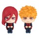 Estatuas de Rensuke Kunigami y Hyoma Chigiri de Blue Lock