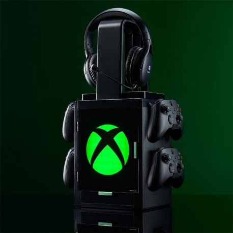 Torre de Almacenaje Xbox con iluminación LED y mandos