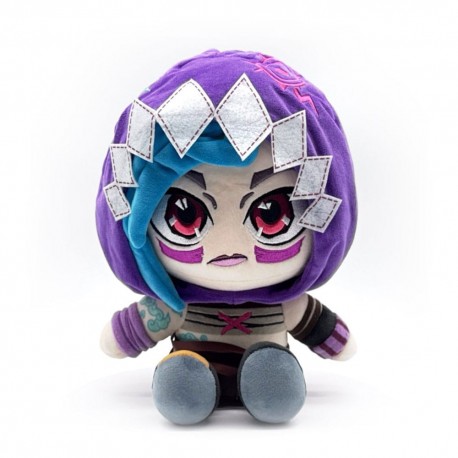 Peluche de Jinx de 22 cm con capucha morada y detalles del personaje de League of Legends