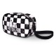 Bandolera checkerboard Peanuts de poliéster y cuero PU