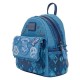 Mochila jeans Harry Potter com brasões de Hogwarts