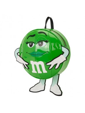 Mochila verde en forma de M&Ms de Loungefly