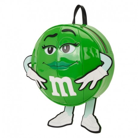Mochila verde en forma de M&Ms de Loungefly