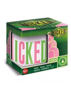 Taza Wicked de cerámica con diseño colorido