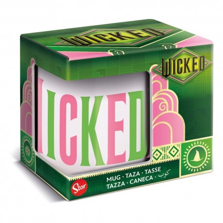 Taza Wicked de cerámica con diseño colorido