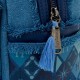 Mochila jeans Harry Potter com brasões de Hogwarts