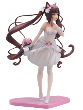 Estatua de PVC de Chocola de Nekopara, vestido blanco