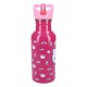 Garrafa rosa Hello Kitty 500 ml com canudo