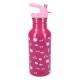 Garrafa rosa Hello Kitty 500 ml com canudo