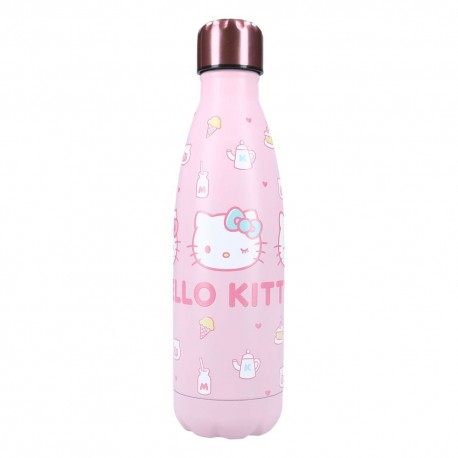 Bouteille rose Hello Kitty Sanrio en acier inoxydable