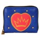 Monedero azul de Evie Descendants con corazón y corona