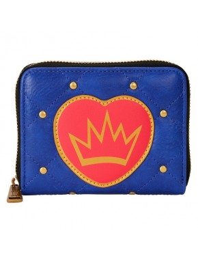 Monedero azul de Evie Descendants con corazón y corona