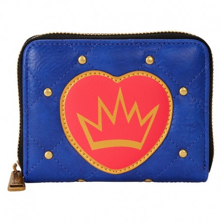 Monedero azul de Evie Descendants con corazón y corona