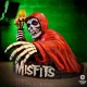 Estatua Misfits 3D Vinyl American Psycho Fiend con capa roja