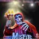 Estatua Misfits 3D Vinyl American Psycho Fiend con capa roja
