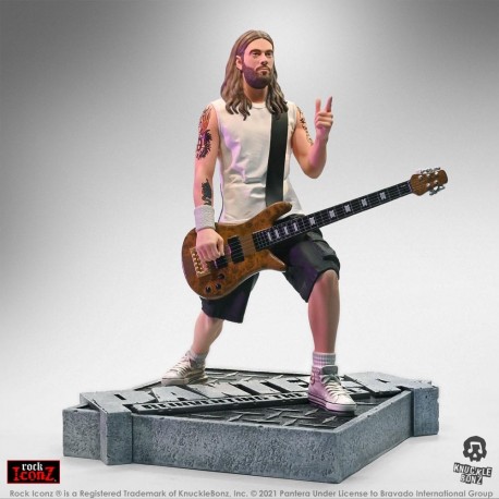 Estatua de Rex Brown de Pantera Rock Iconz 22 cm