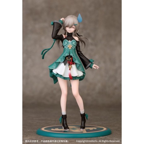 Estatua de Qingque, Honkai: Star Rail, PVC, 16 cm en color verde.