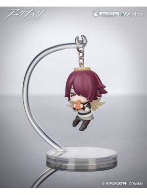 Mini figura de Exusiai del videojuego Arknights con soporte
