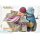 Estatua de Nadeshiko Kagamihara y Rin Shima en motocicleta