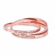 Triple Pulsera Oro Rosa Campanilla Disney