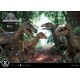 Estatua de Velociraptor Delta Jurassic World a escala 1/10