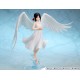 Estatua de Kaguya Shinomiya con alas y vestido blanco