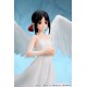 Estatua de Kaguya Shinomiya con alas y vestido blanco
