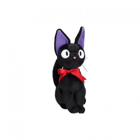 Peluche Jiji de Majo no Takkyubin de 32 cm con lazo rojo
