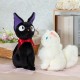 Peluche Jiji de Majo no Takkyubin de 32 cm con lazo rojo