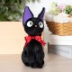 Peluche Jiji de Majo no Takkyubin de 32 cm con lazo rojo