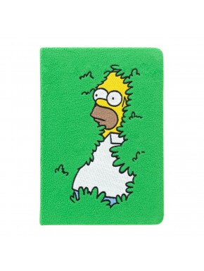Cuaderno A5 The Simpsons con Homero en arbustos
