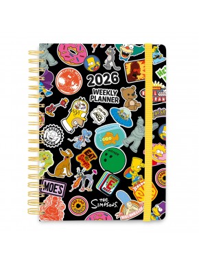 Agenda 2026 The Simpsons con diseño colorido