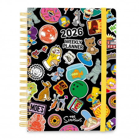 Agenda 2026 The Simpsons con diseño colorido