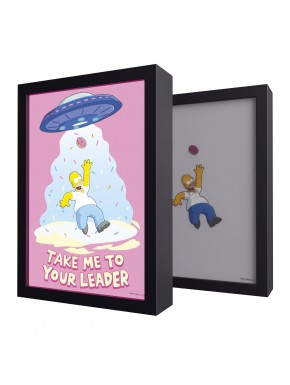 Lámina LED enmarcada The Simpsons con efecto dual