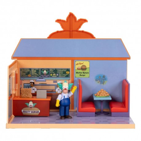Playset de Krusty Burger de Los Simpsons con figura y accesorios