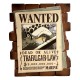Hucha de Trafalgar Law de One Piece con diseño de cartel Wanted