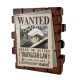 Hucha de Trafalgar Law de One Piece con diseño de cartel Wanted