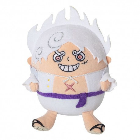 Peluche de Monkey D. Luffy Gear 5 versión SD de 15 cm
