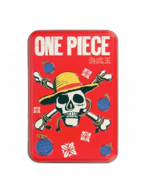 Caja roja de baraja de naipes One Piece
