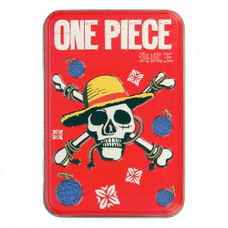 Caja roja de baraja de naipes One Piece