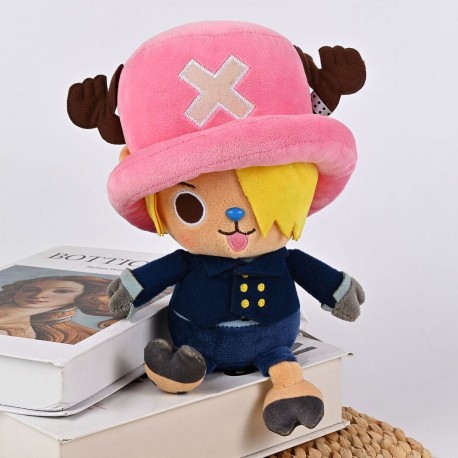 Peluche One Piece Chopper x Sanji, 20 cm