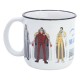 Taza One Piece Marineford de cerámica con personajes