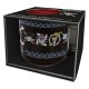 Taza de One Piece Jolly Roger en caja negra con diseño pirata
