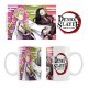 Taza de cerámica Demon Slayer con Mitsuri y Nezuko