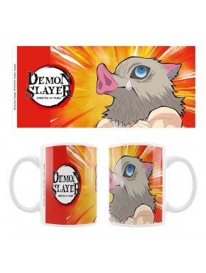 Taza de cerámica con diseño de Inosuke de Demon Slayer