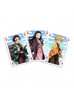 Baraja de póker Demon Slayer con personajes del anime