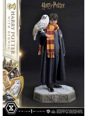 Estatua de Harry Potter con Hedwig escala 1/6
